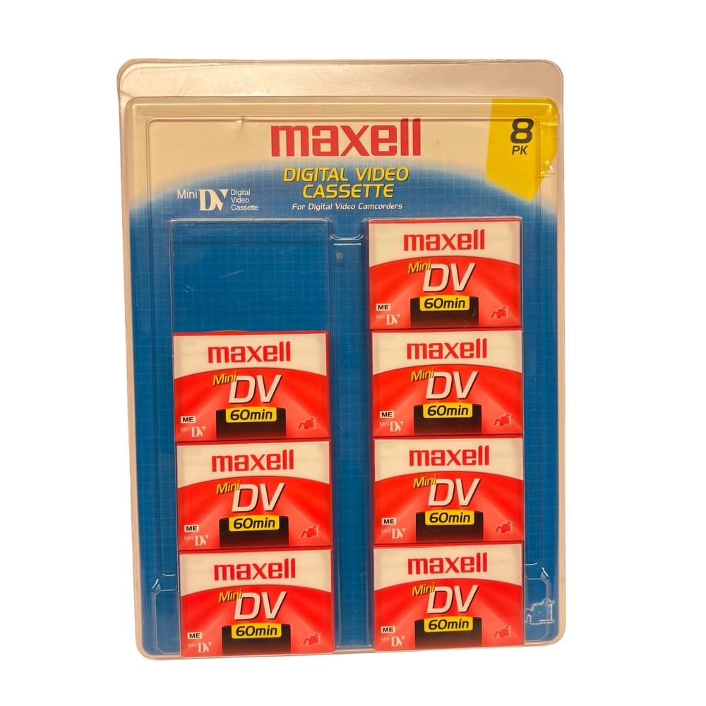 Maxell Mini DV 60min Digital Video Cassette 7‎ Pack Sealed New DVM60SE Camcorder